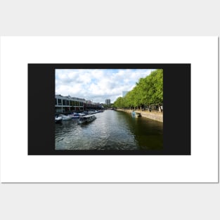 Boats on Bristol Harbour, England, UK Posters and Art